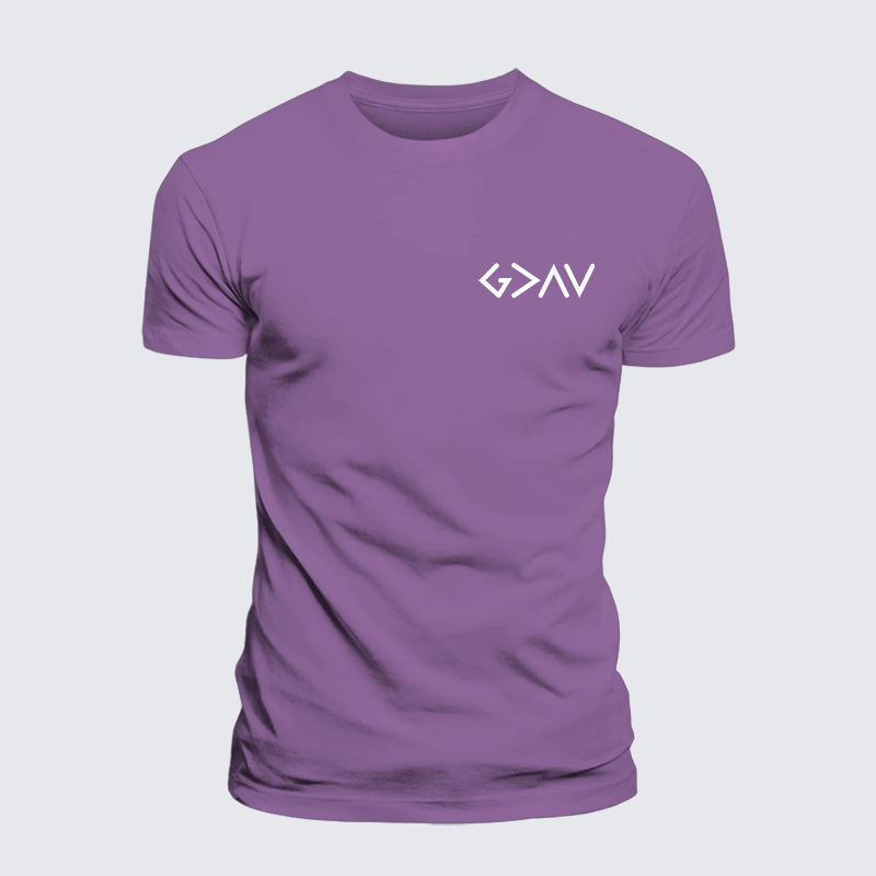 God Is Greater Than The Highs And Lows Jesus God Christian Premium Mercerized Cotton Tee