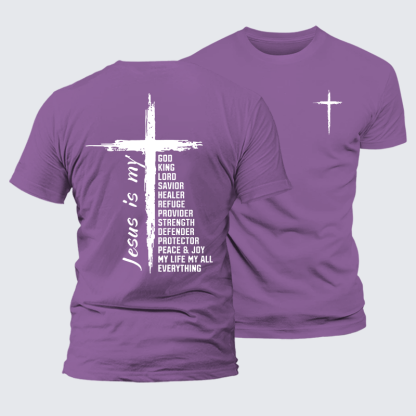 My Everything Jesus God Christian Premium Mercerized Cotton Tee
