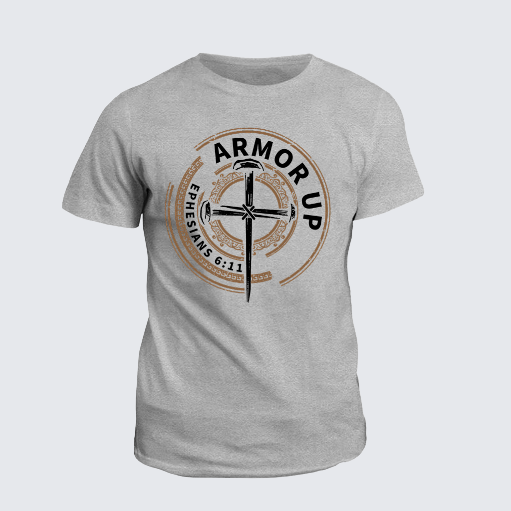 Armor Up Jesus God Christian Cotton T-Shirt