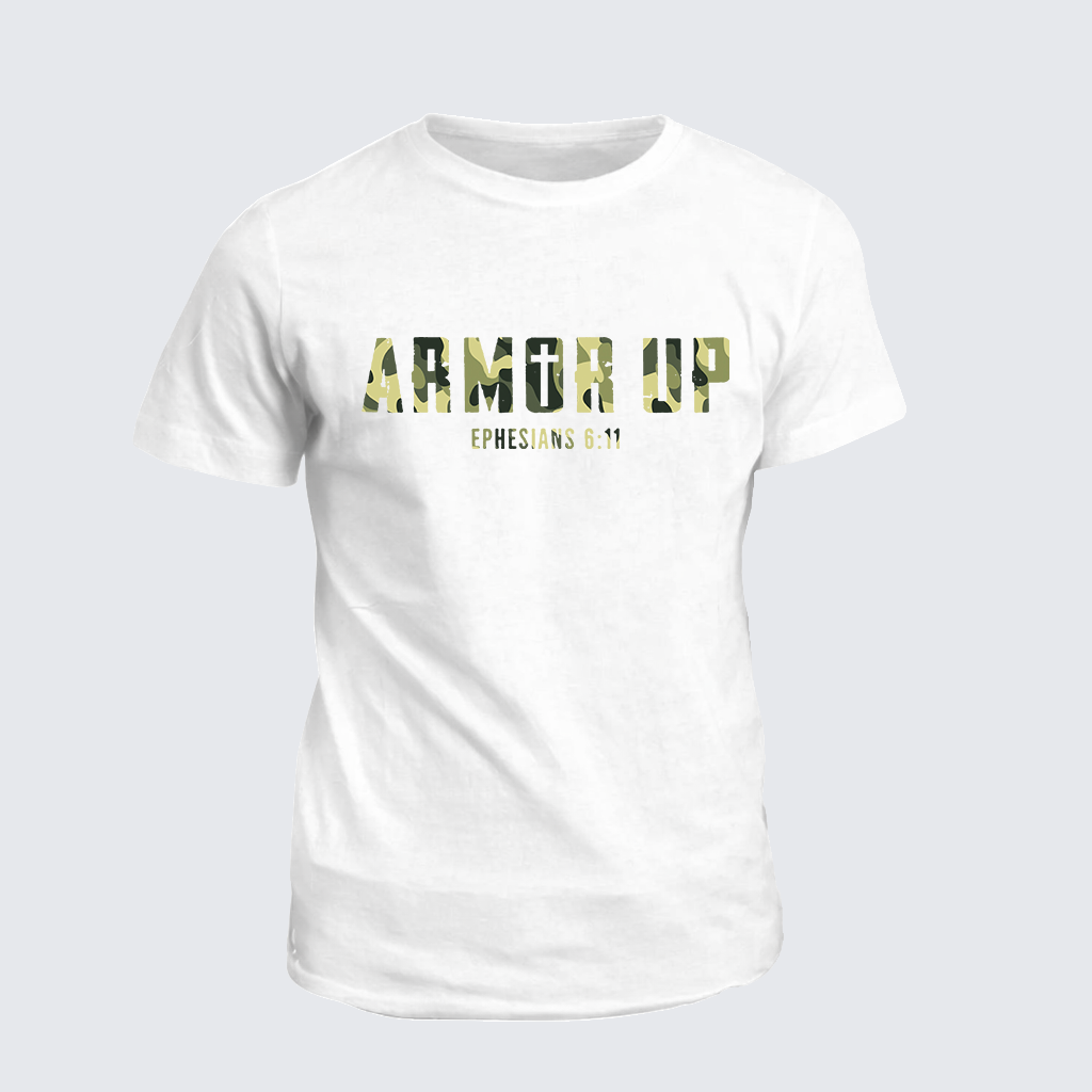 Armor Up Jesus God Christian Cotton T-Shirt