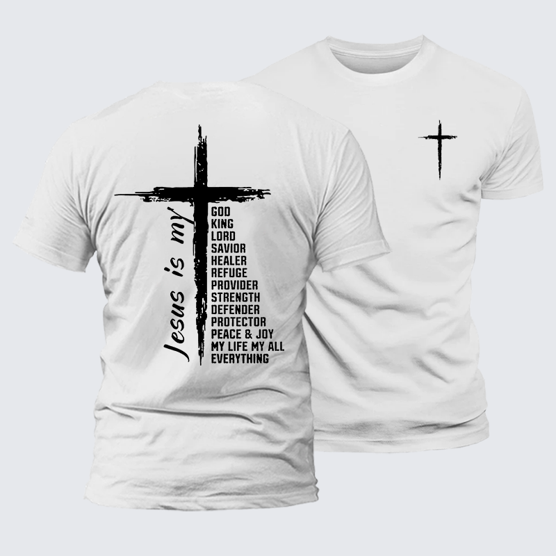 My Everything Jesus God Christian Premium Mercerized Cotton Tee