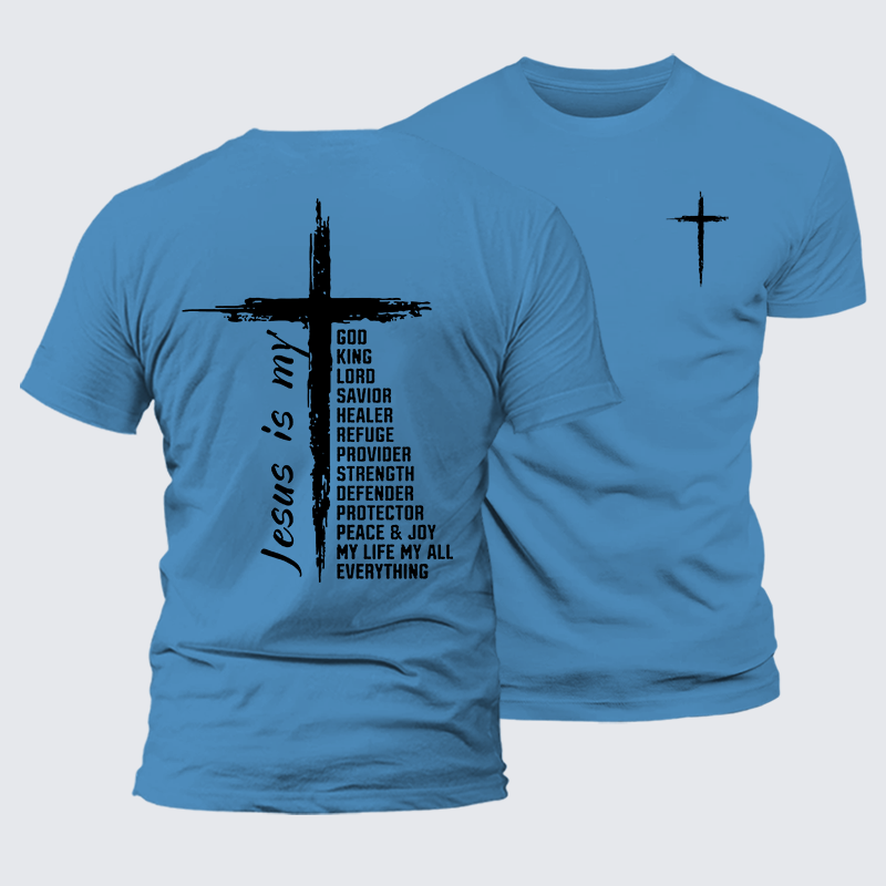 My Everything Jesus God Christian Premium Mercerized Cotton Tee