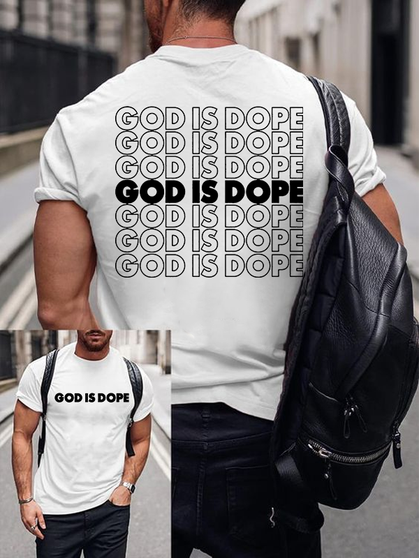 God Is Dope Jesus God Christian Cotton T-Shirt