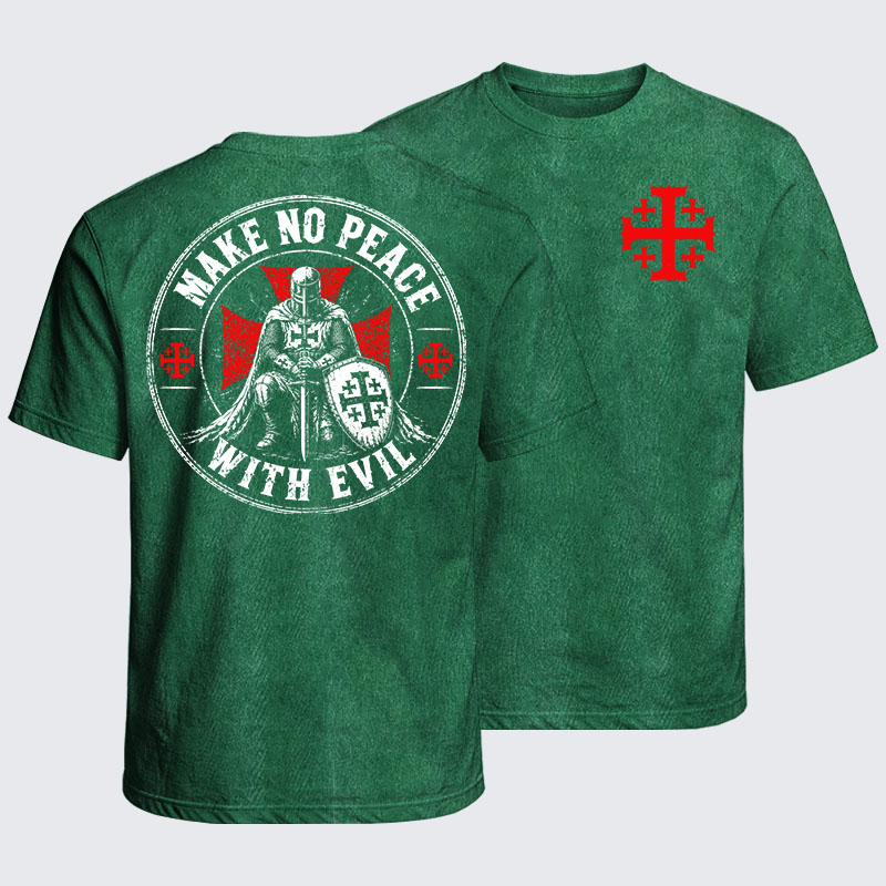 Washed T-Shirt - Make No Peace With Evil
