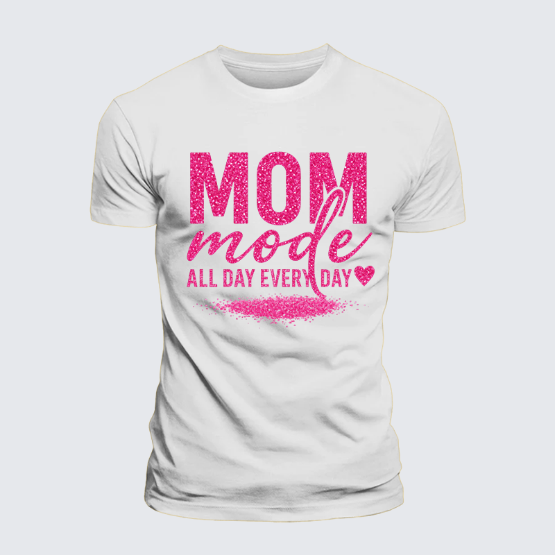 Mom Mode Jesus God Christian Premium Mercerized Cotton Tee