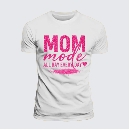 Mom Mode Jesus God Christian Premium Mercerized Cotton Tee