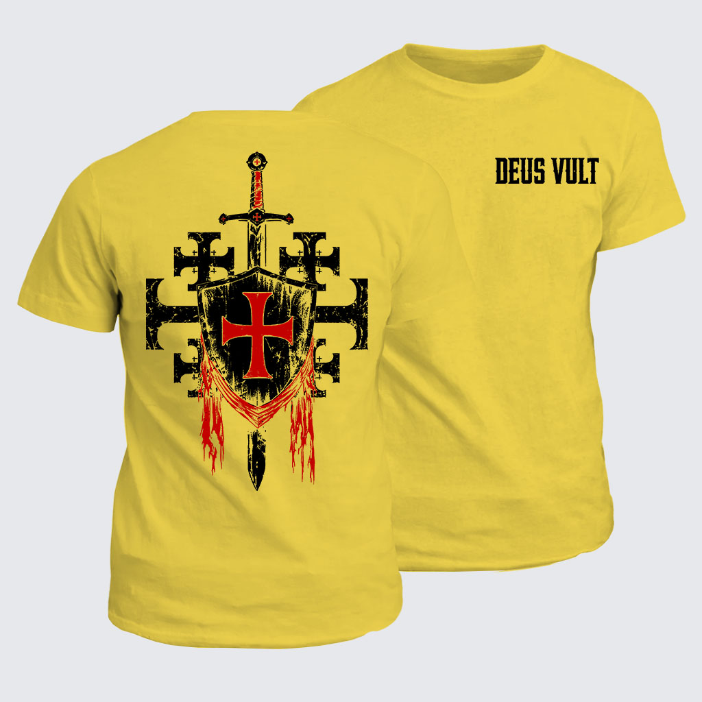 Classic Cotton Tee - Deus Vult: God Wills It