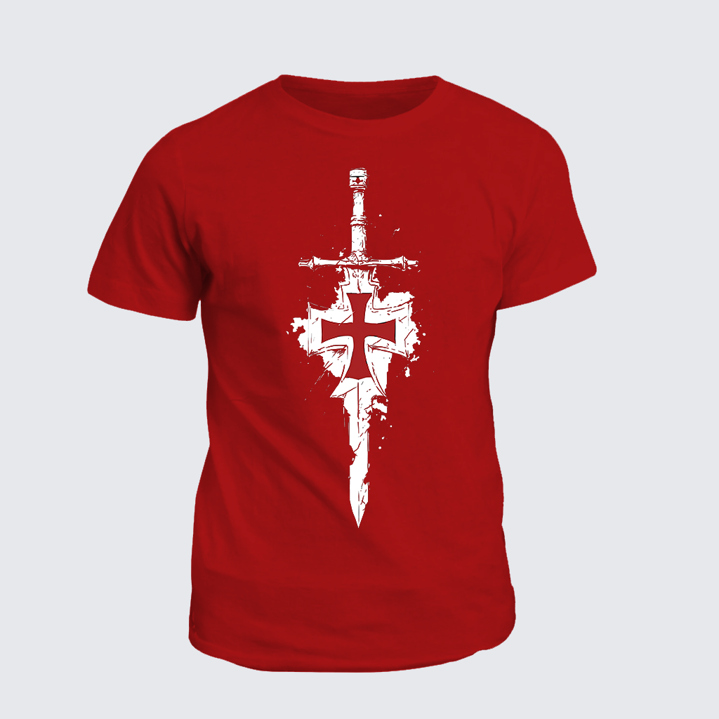 Holy Shield Jesus God Christian Cotton T-Shirt