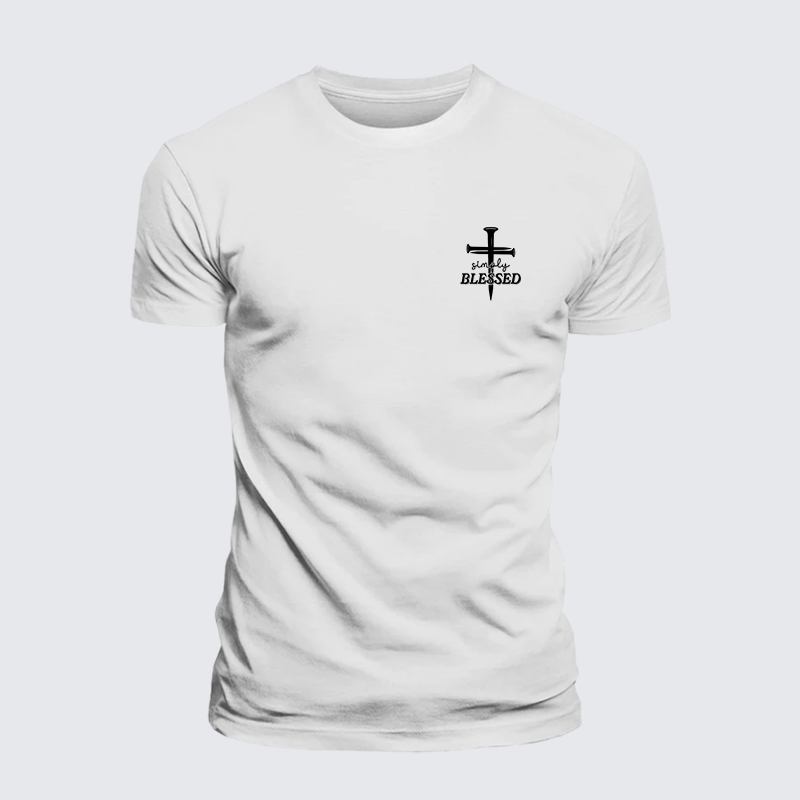 Simply Blessed Jesus God Christian Cotton T-Shirt