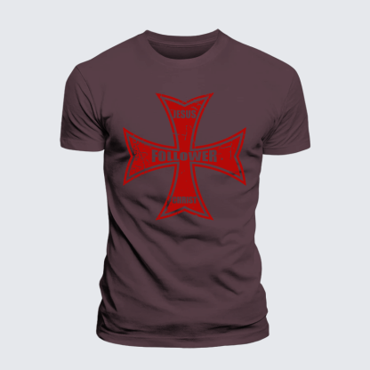 [Copy]Alpha and Omega Jesus God Christian Premium Mercerized Cotton Tee