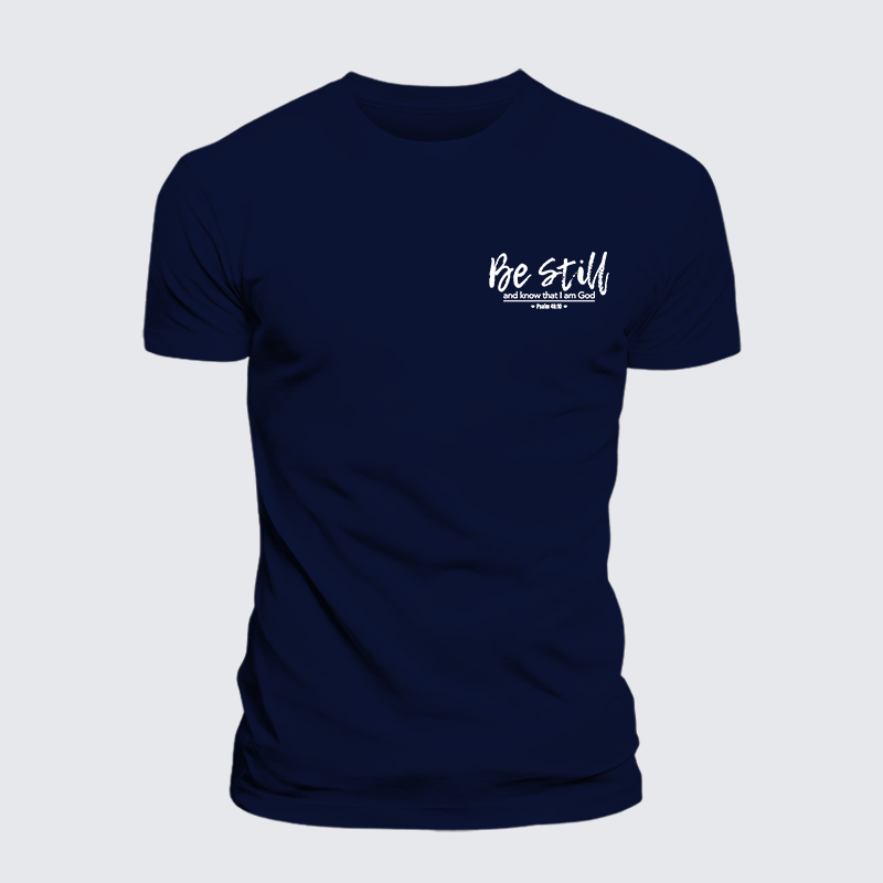 Psalm 46:10 Jesus God Christian Cotton T-Shirt