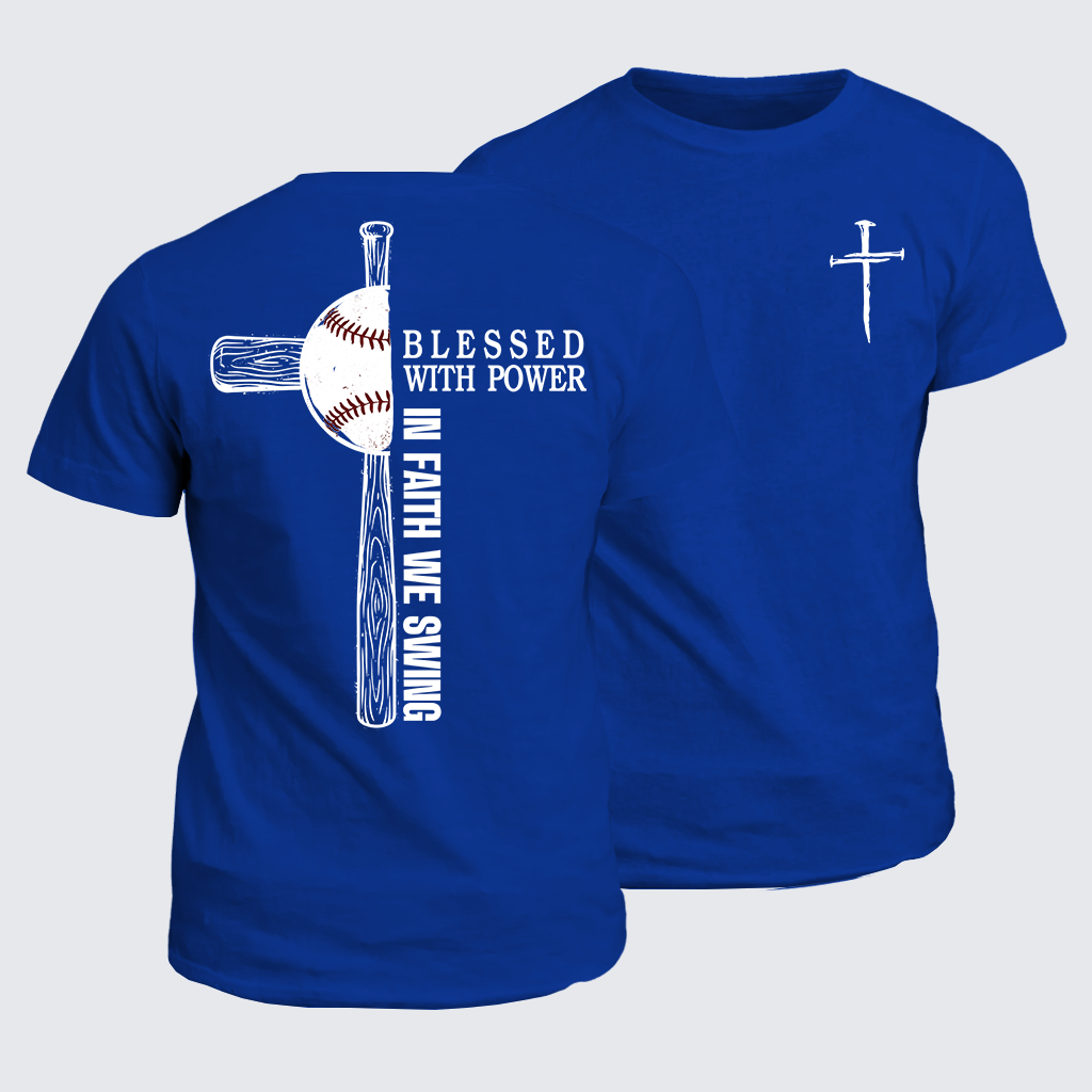 In Faith We Swing Jesus God Christian Cotton T-Shirt