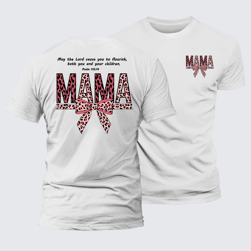 Blessed Mama Jesus God Christian Premium Mercerized Cotton Tee