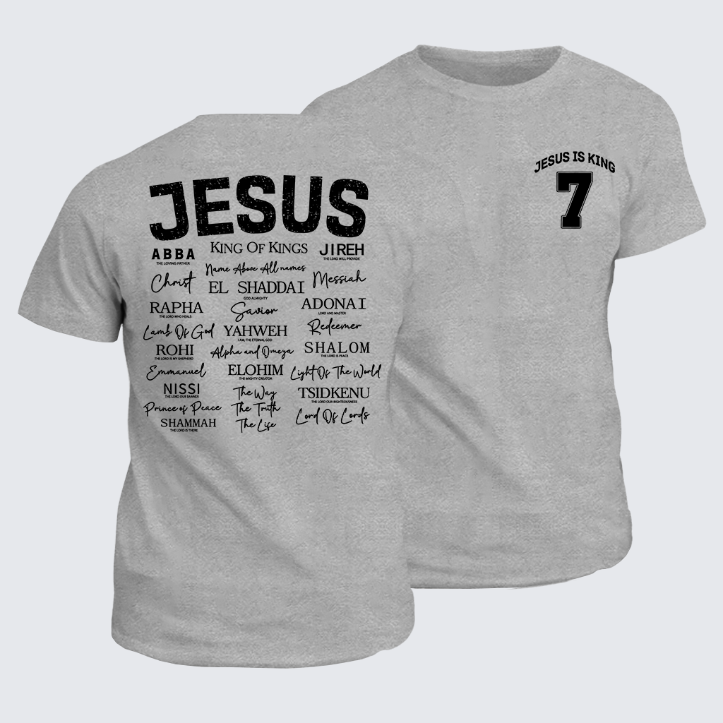 Jesus Is King Jesus God Christian Cotton T-Shirt