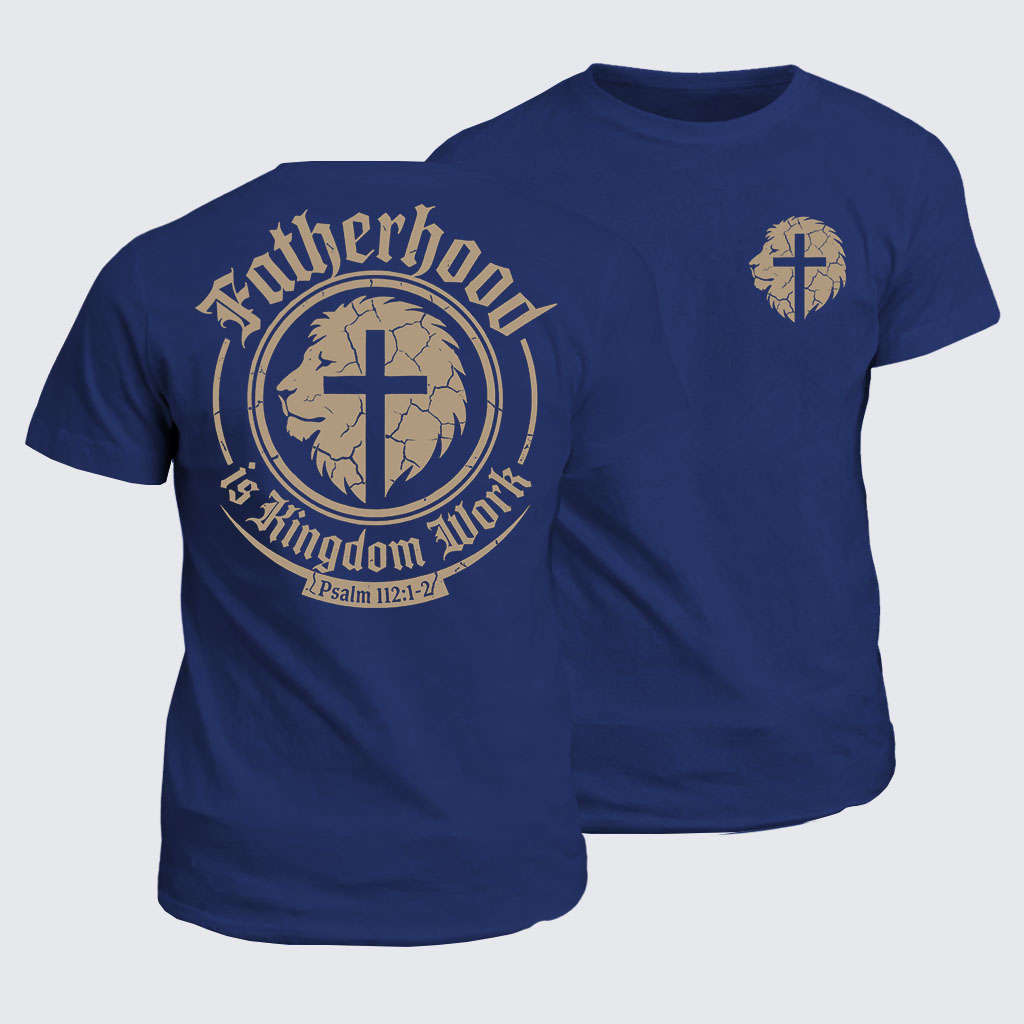 Fatherhood Jesus God Christian Cotton T-Shirt
