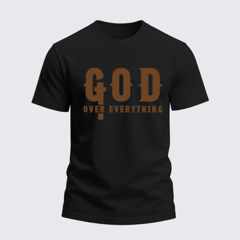 Heavyweight Cotton Tee - God over Everything