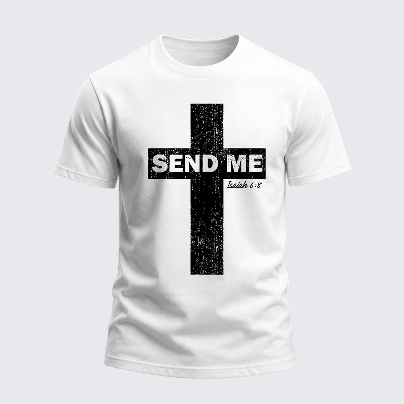 Heavyweight Cotton Tee -Send Me Isaiah 6:8