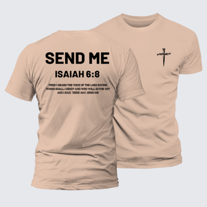 Send Me Jesus God Christian Premium Mercerized Cotton Tee