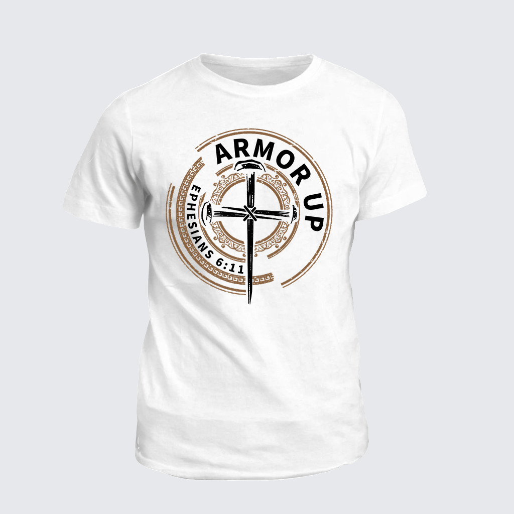 Armor Up Jesus God Christian Cotton T-Shirt