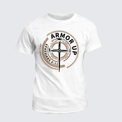 Armor Up Jesus God Christian Cotton T-Shirt