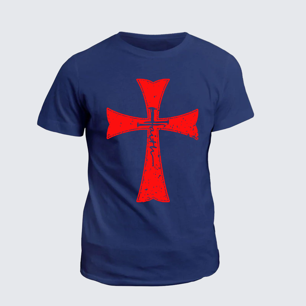 Faith Cross Jesus God Christian Cotton T-Shirt