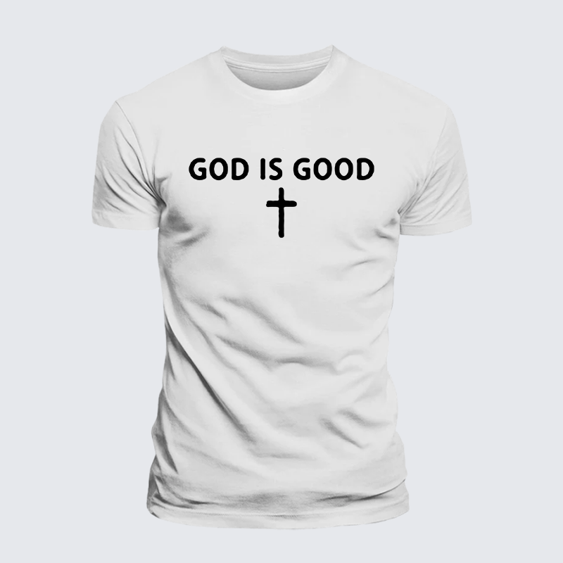 God Is Good Jesus God Christian Premium Mercerized Cotton Tee
