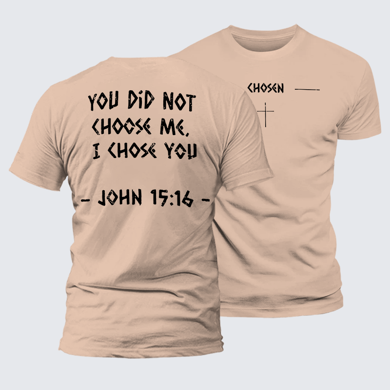 Chosen Jesus God Christian Premium Mercerized Cotton Tee