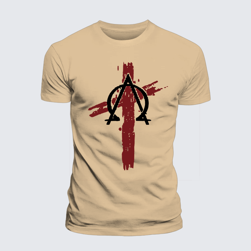 Cross Jesus God Christian Premium Mercerized Cotton Tee