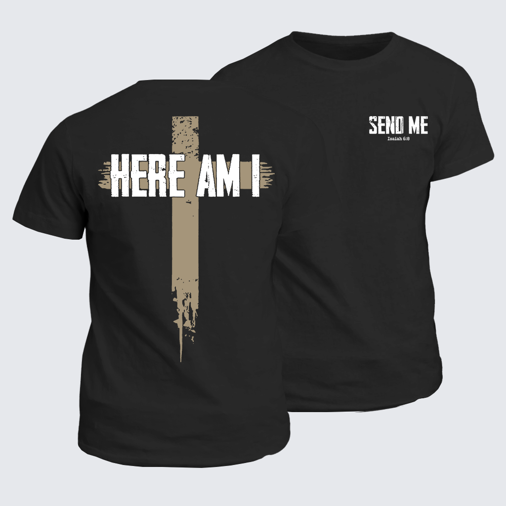 Man Of God Husband Dad Jesus God Christian Cotton T-Shirt