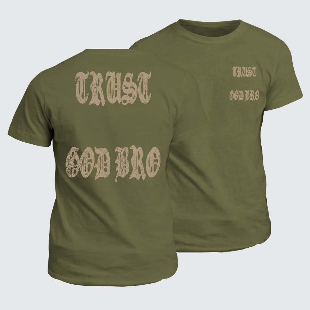 Trust God Bro Jesus God Christian Cotton T-Shirt