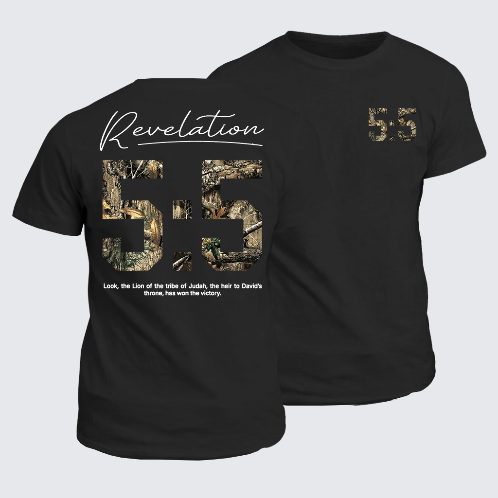 Revelation 5:5 Jesus God Christian Cotton T-Shirt