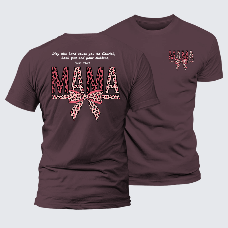 Blessed Mama Jesus God Christian Premium Mercerized Cotton Tee