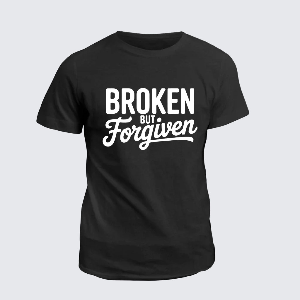 Classic Cotton Tee - Broken But Forgiven