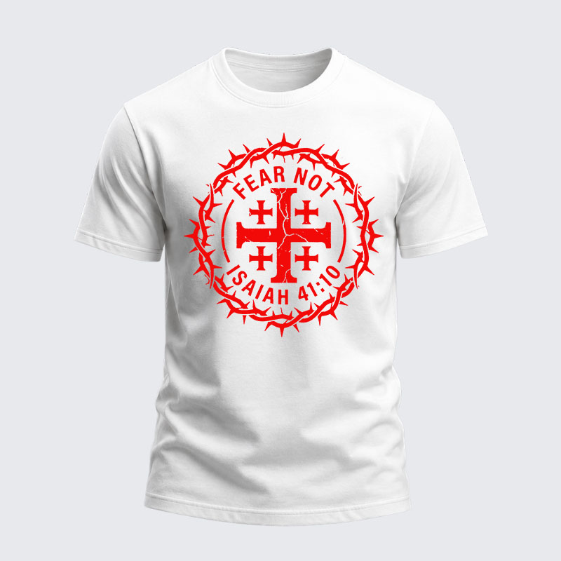 Heavyweight Cotton Tee -  Fear Not Isaiah 41:10