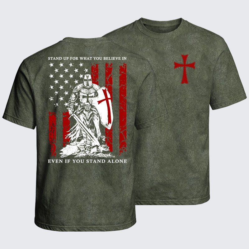 Washed T-Shirt - Stand Up For What You Believe