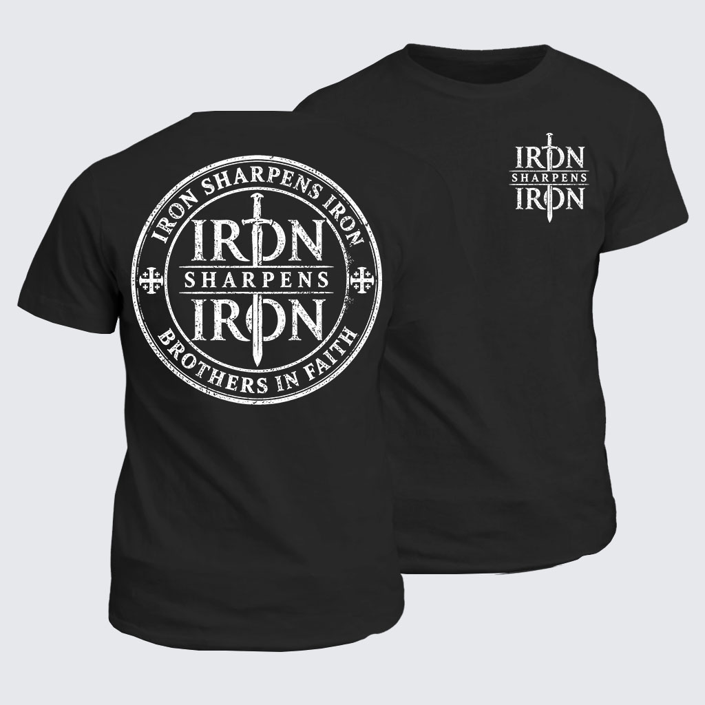 Classic Cotton Tee -  Iron Sharpens Iron Brothers In Faith
