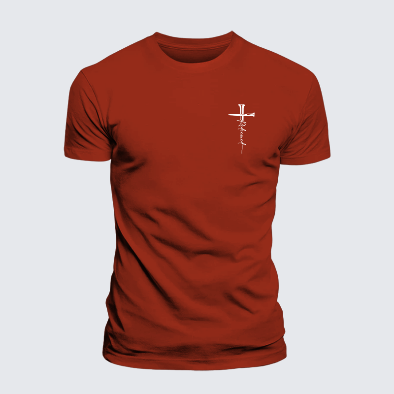 Cross Redeemed Jesus God Christian Premium Mercerized Cotton Tee