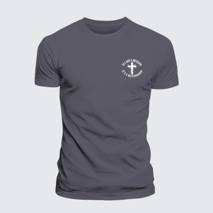 It's Not A Religion It's A Relationship Jesus God Christian Premium Mercerized Cotton Tee
