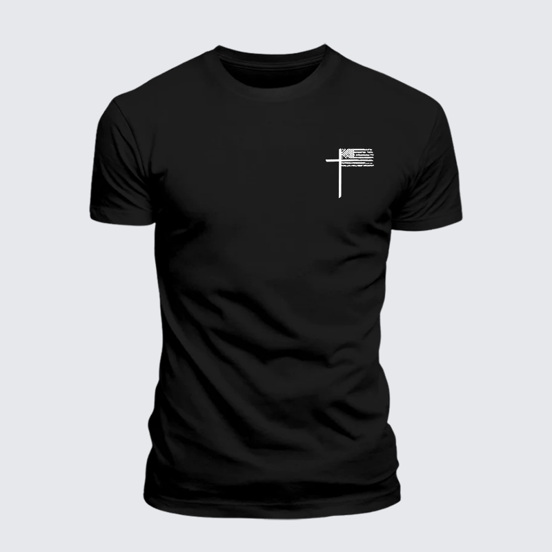 Cross Jesus God Christian Premium Mercerized Cotton Tee