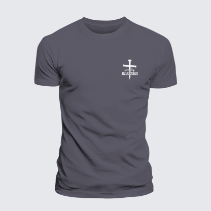 Simply Blessed Jesus God Christian Premium Mercerized Cotton Tee
