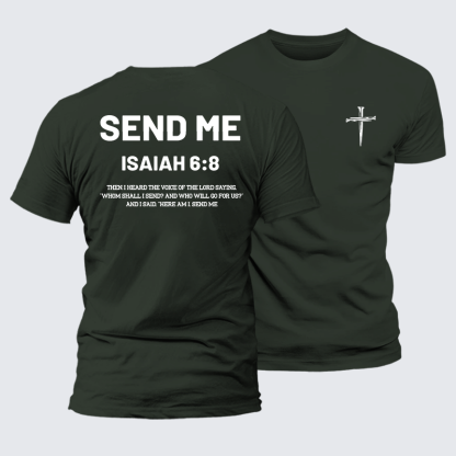 Send Me Jesus God Christian Premium Mercerized Cotton Tee
