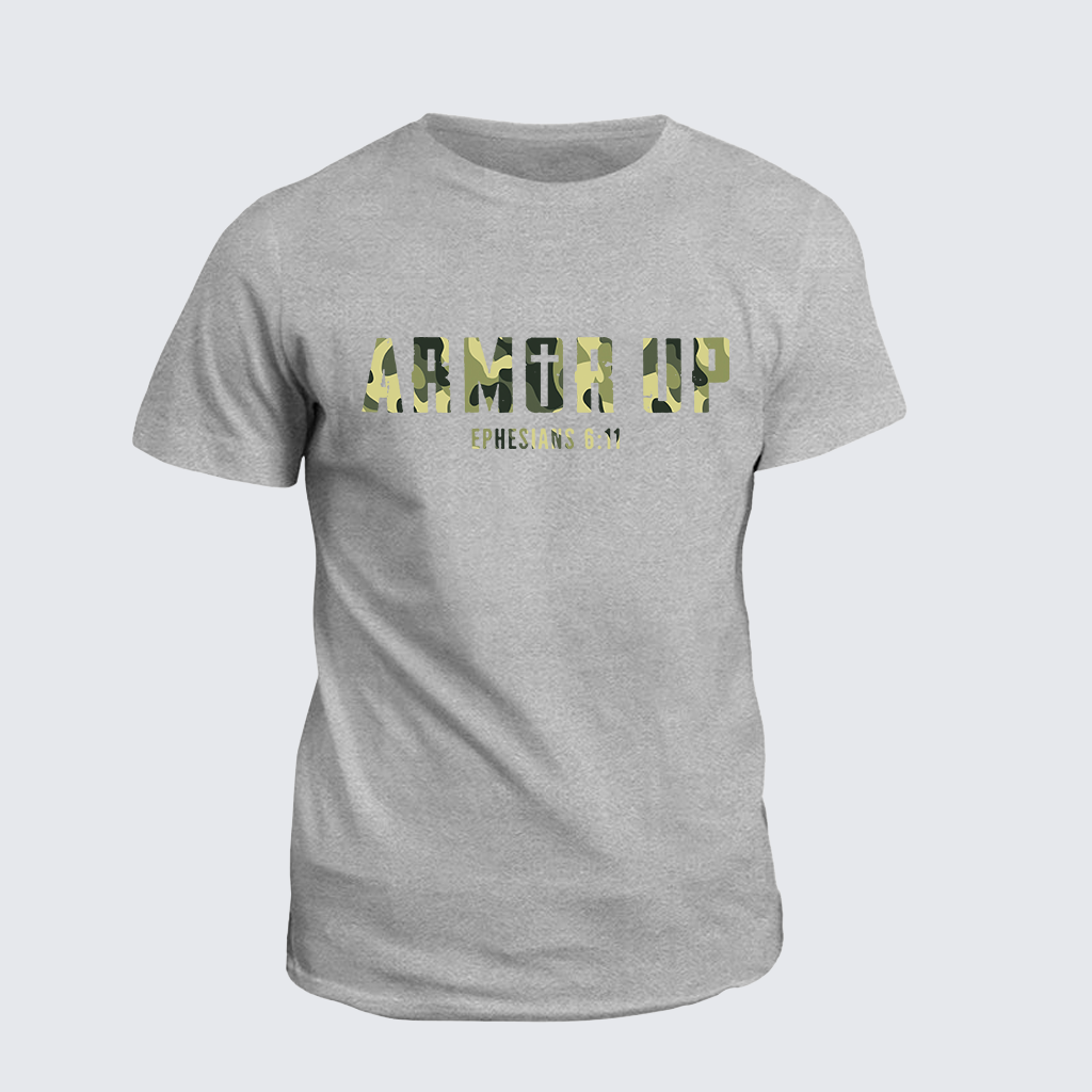 Armor Up Jesus God Christian Cotton T-Shirt
