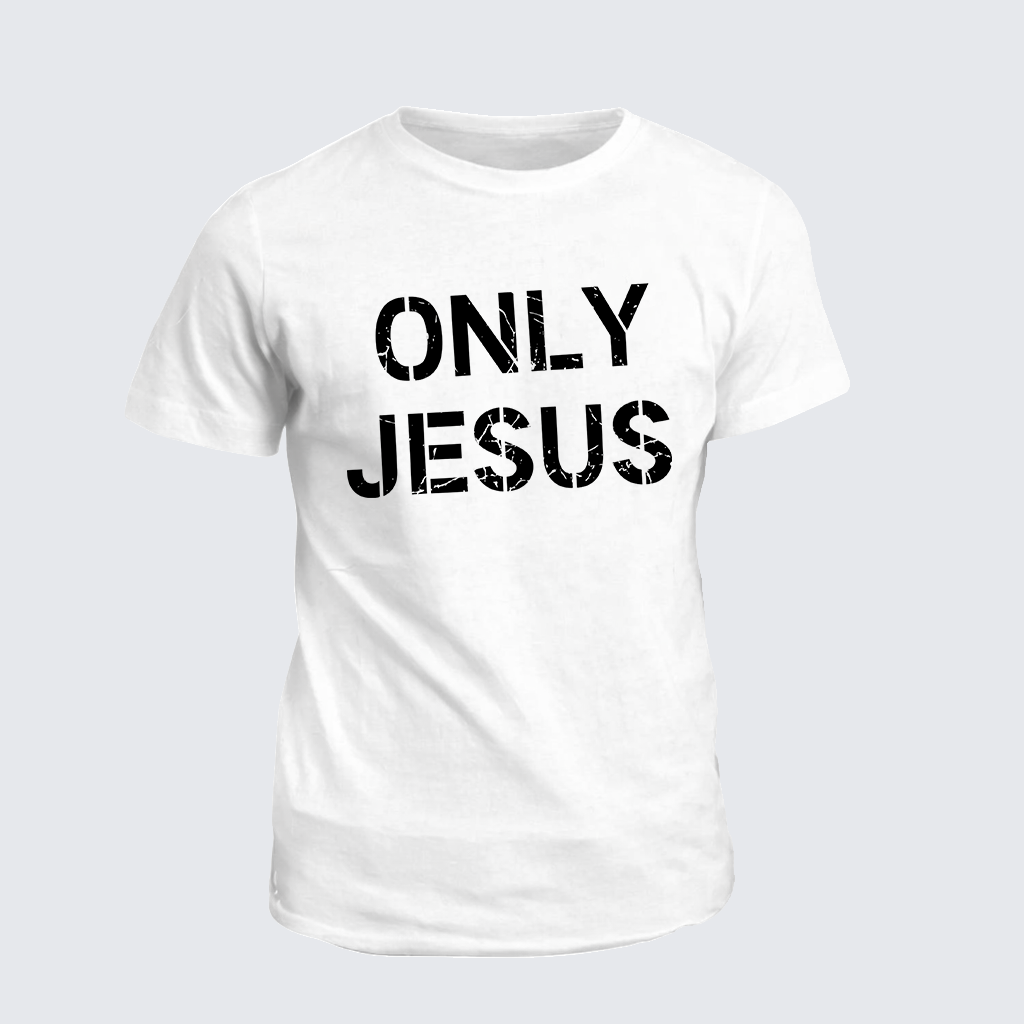 Only Jesus Jesus God Christian Cotton T-Shirt