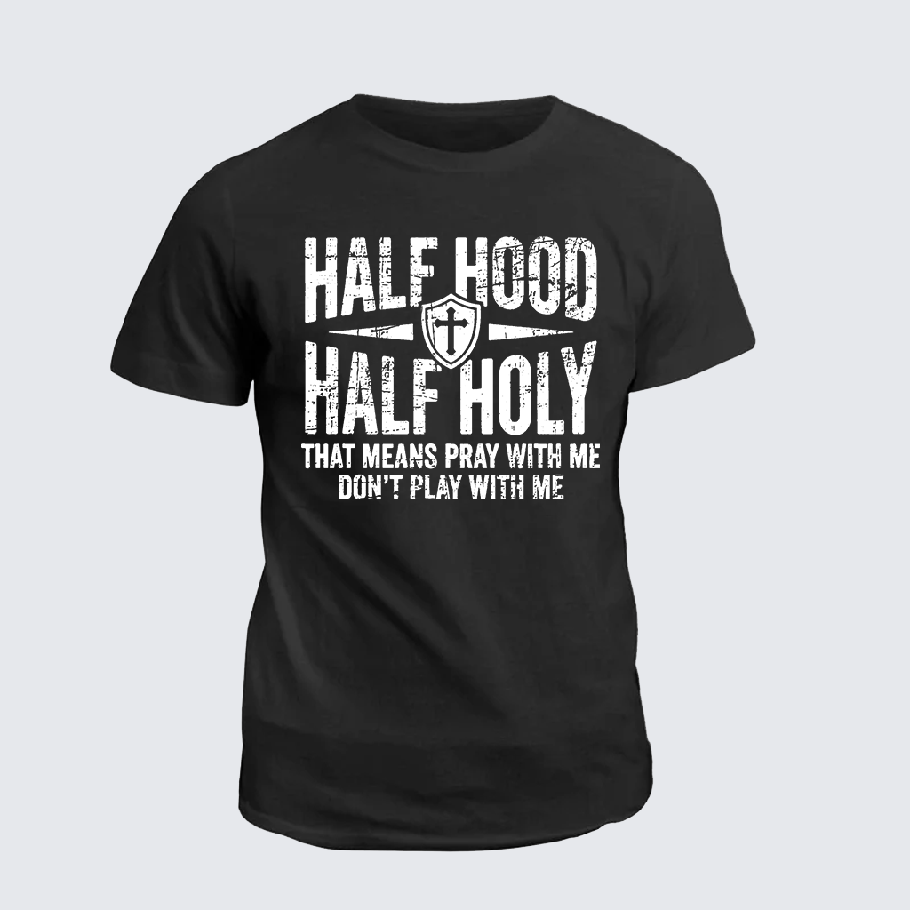 Man Of God Husband Dad Jesus God Christian Cotton T-Shirt