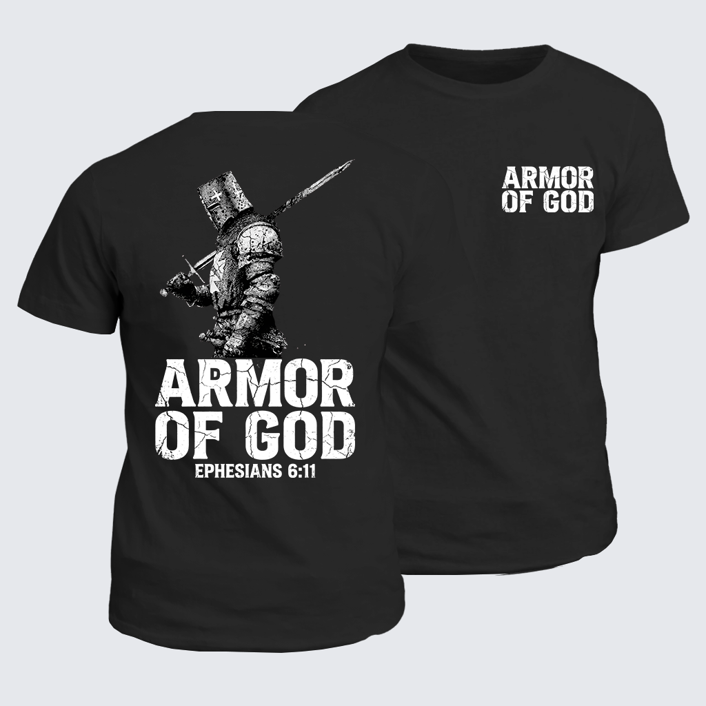 Man Of God Husband Dad Jesus God Christian Cotton T-Shirt