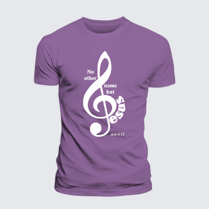 ACTS 4:12 Jesus God Christian Premium Mercerized Cotton Tee