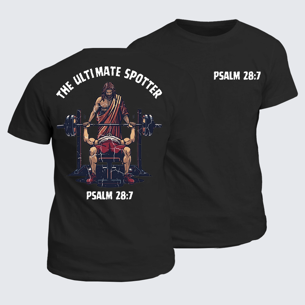 Man Of God Husband Dad Jesus God Christian Cotton T-Shirt