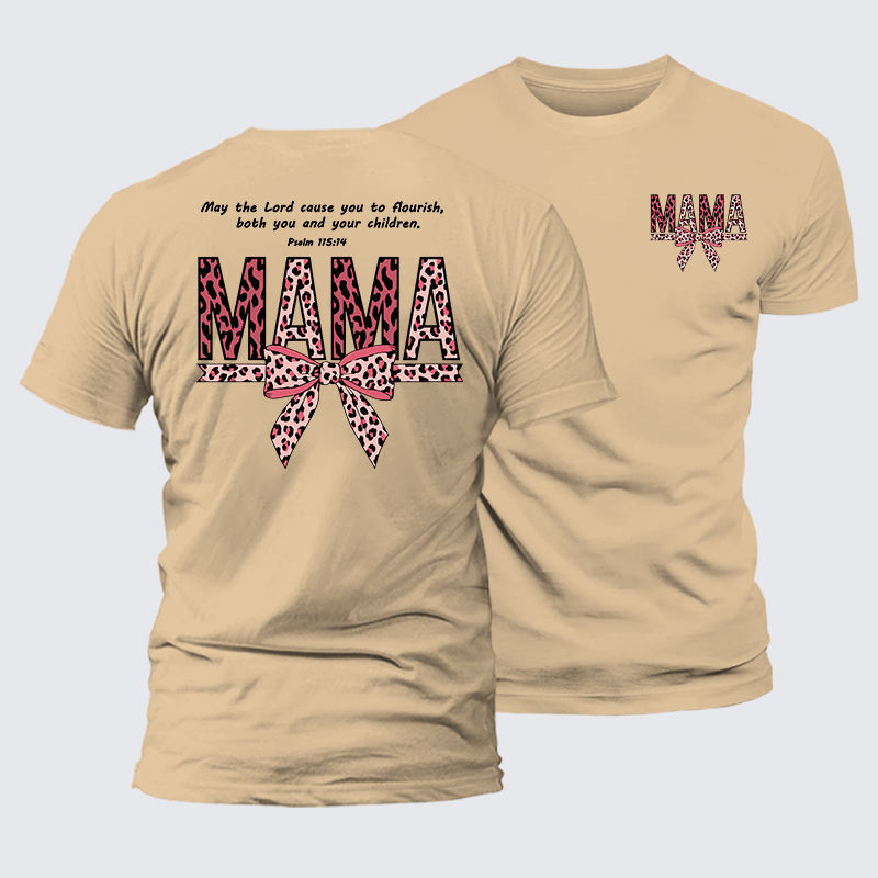 Blessed Mama Jesus God Christian Premium Mercerized Cotton Tee