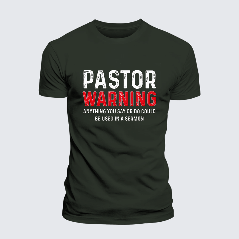 Man Of God Husband Dad Jesus God Christian Cotton T-Shirt