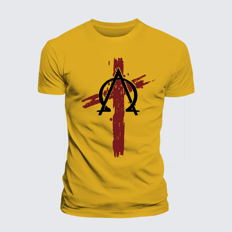 Cross Jesus God Christian Premium Mercerized Cotton Tee